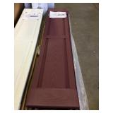 Adjustable Maroon Paintable Plastic shutters x 10