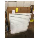 24"X30" White Metal Louvers x3
