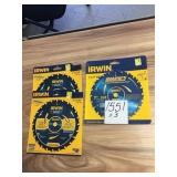 IRWIN Marathon 7-1/4in 24T Decking blades x3