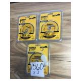 DeWalt 4in. Wet/dry diamond blade x3