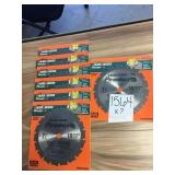 Black and Decker 7-1/4in. 18T saw blades x7