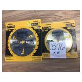 DeWalt mixed saw blades sold by the pc x2
