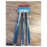 Hack saw blades sold by the display.
