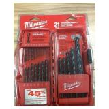 Milwaukee 21pc. Thunderbolt black oxide bit set x2