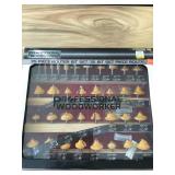 Professional woodworker 35pc. Router bit set