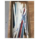Hack saw blades by the tray