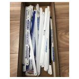 Hack saw blades by the tray