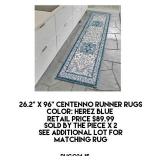 26.2" X 96" Centenno Runner Rugs X 2