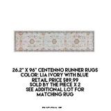 26.2" X 96" Centenno Runner Rugs X 2