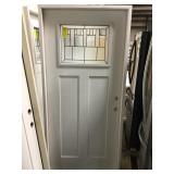 36" LH Fiberglass Craftsman Style Exterior Door