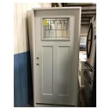 36" RH Fiberglass Craftsman Style Exterior Door