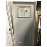 36" LH Fiberglass Craftsman Style Exterior Door