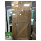 42"x 84" Knotty Alder Indoor Barn Door slab