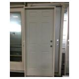 32"x76" LH Steel 6 Panel Exterior Door