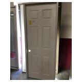 30"x78" RH Fiberglass 6 Panel Exterior Door