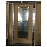 36" RH Fiberglass Leaded Fullview Exterior Door