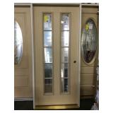 36" LH Fiberglass 2 Lite Exterior Door