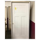 36" RH Fiberglass Craftsman Style Exterior Door