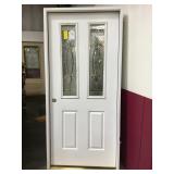 36" RH Fiberglass Leaded 2 Lite Exterior Door