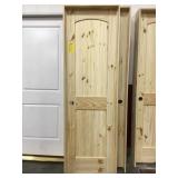 24" RH Unfinished Pine Arch Top Interior Door