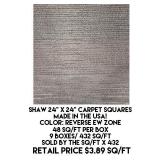 Shaw 24" x 24" Carpet Squares x 432 sq ft