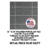 12" x 24" Polished Porcelain Tile x 430 sq ft