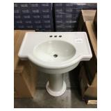 American Standard Pedestal Sink & Base. Display.