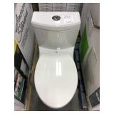 17" White Elongated One Piece Complete Toilet