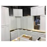 15 Pc Silvercreek 42" Shaker White Kitchen