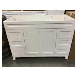 48" Anka White Vanity Base