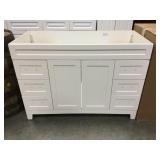 48" Anka White Vanity Base