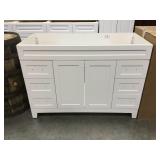 48" Anka White Vanity Base