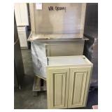 8 Piece Off White Galley Kitchen