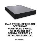 Sealy Twin XL Box Springs x 2