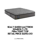 Sealy Firm Tight Top Queen Mattress