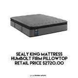 Sealy Firm Pillow Top King Mattress