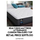 Sealy Cushion Firm Euro Top King Mattress