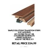 Transition Strips 4 in 1 Molding x 9