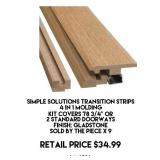 Transition Strips, 4 In 1 Molding x 9