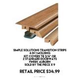 Transition Strips 4 in 1 Molding x 9