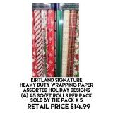 Heavy Duty Wrapping Paper x 5 packs