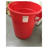 32gal Red Waste Container