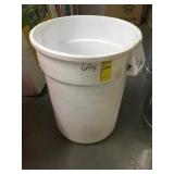 32gal White Waste Container