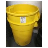 32gal Yellow Waste Container x 2