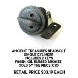 Ancient Treasures Single Cylinder Deadbolt x 10