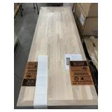 Butcher block countertops.