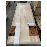 Butcher block countertops.