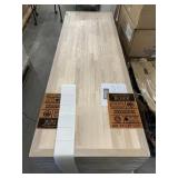 Butcher block countertops.