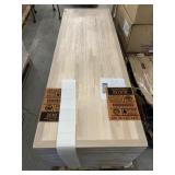 Butcher block countertops.