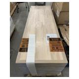 Butcher block countertops.